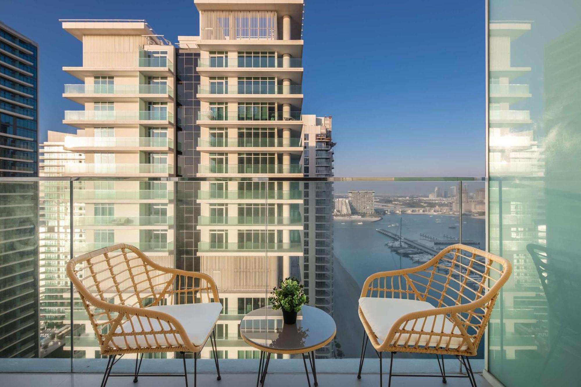 Silkhaus Palm View 1Bdr With Private Beach In Emaar Beachfront Dubai Exterior foto